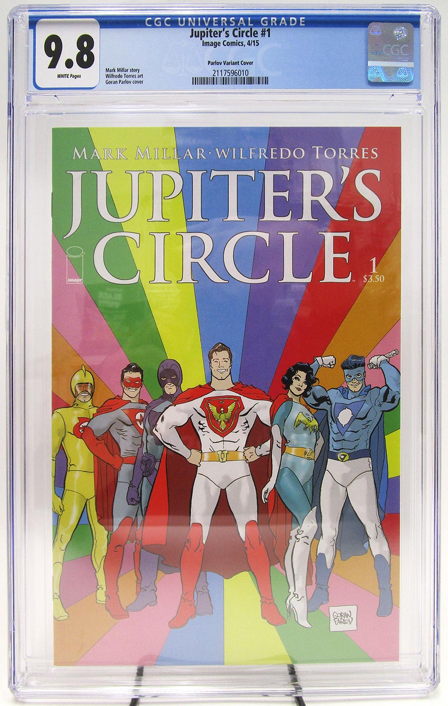 Jupiters Circle #1 Cover H Goran Parlov CGC 9.8