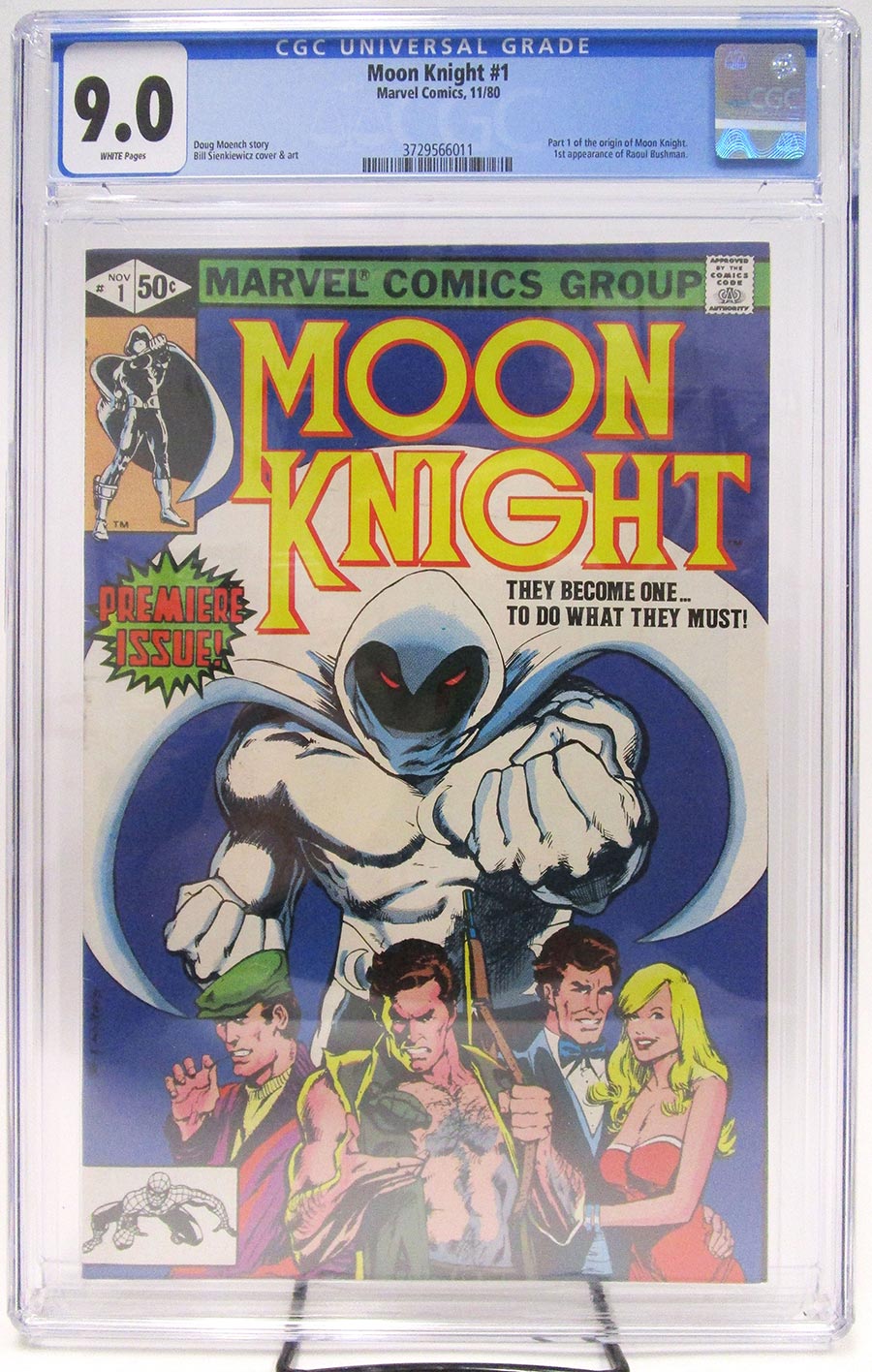 Moon Knight Vol 1 #1 Cover E CGC 9.0