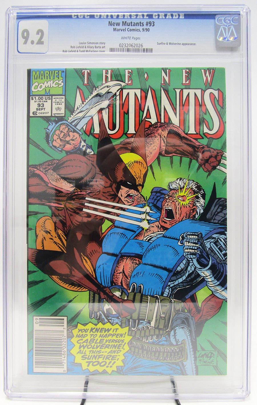 New Mutants #93 Cover B CGC 9.2