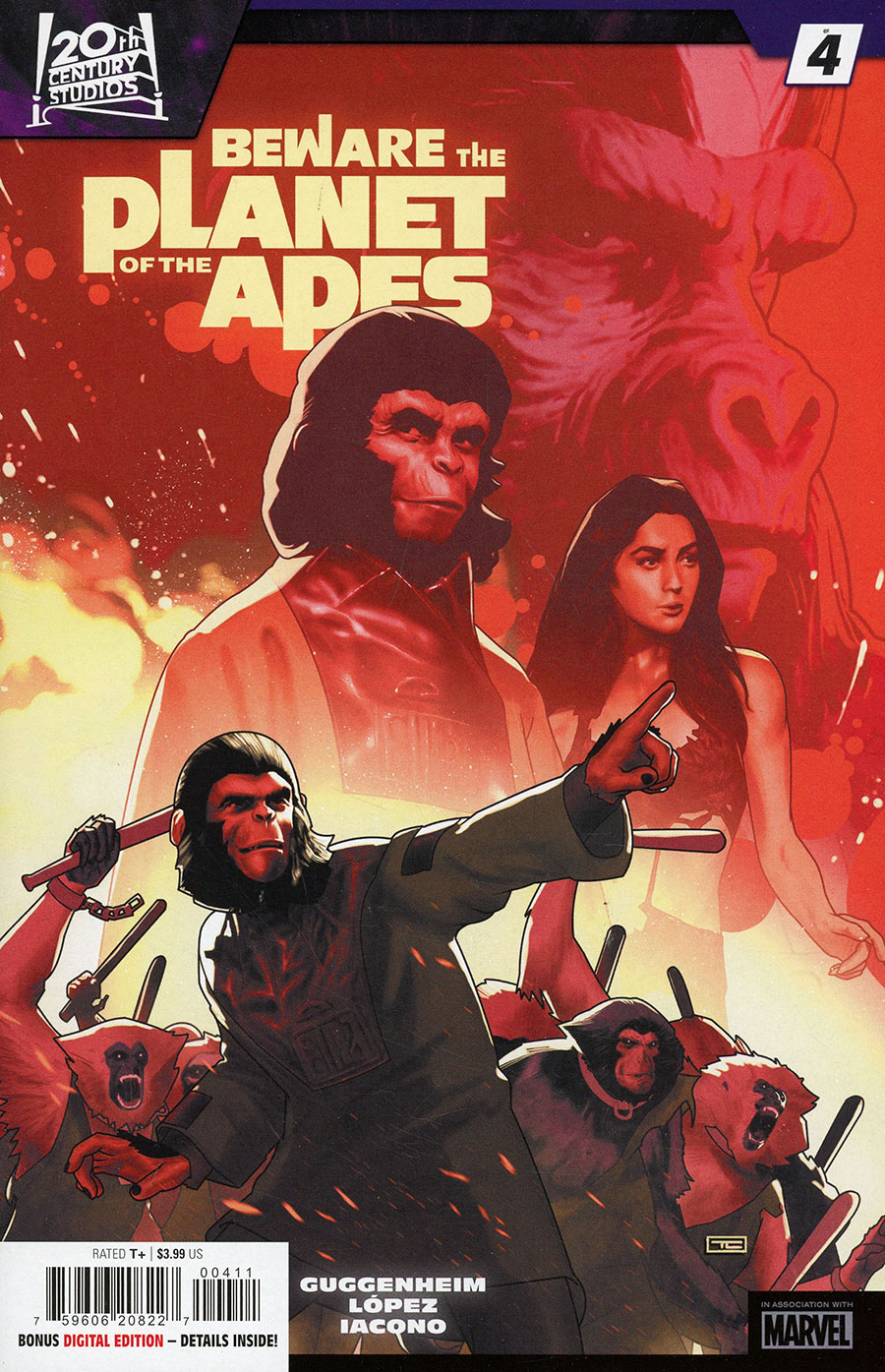 Beware The Planet Of The Apes #4 Cover A Regular Taurin Clarke Cover