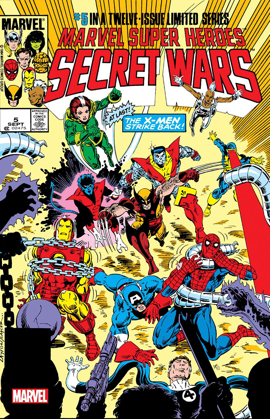 Marvel Super-Heroes Secret Wars #5 Cover C Facsimile Edition Regular Bob Layton Cover