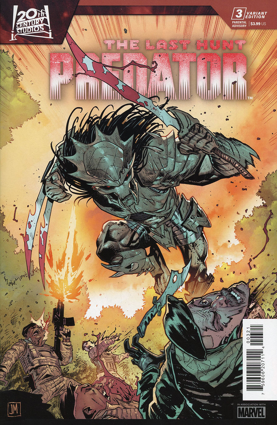 Predator The Last Hunt #3 Cover B Variant Justin Mason Cover