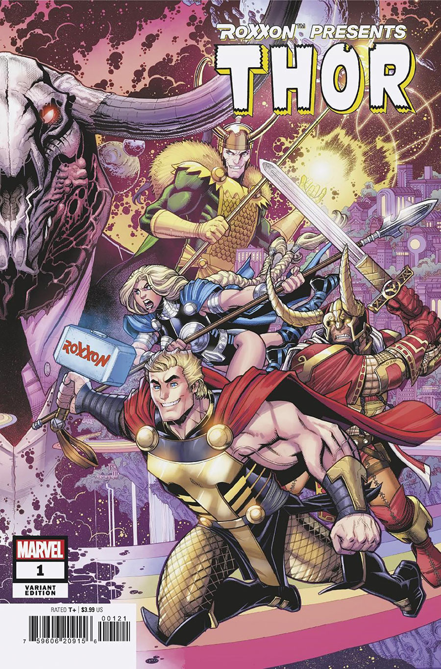 Roxxon Presents Thor #1 (One Shot) Cover B Variant Nick Bradshaw Connecting Cover