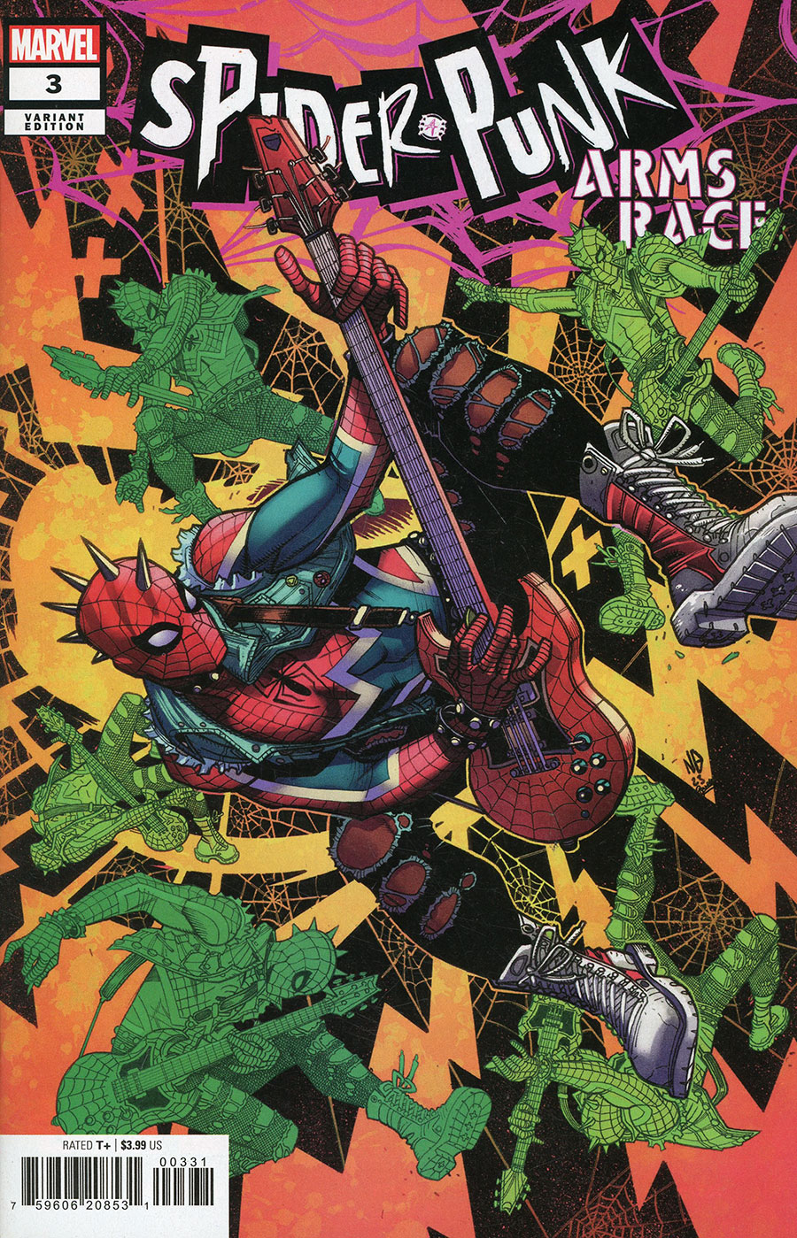 Spider-Punk Arms Race #3 Cover C Variant Nick Bradshaw Cover