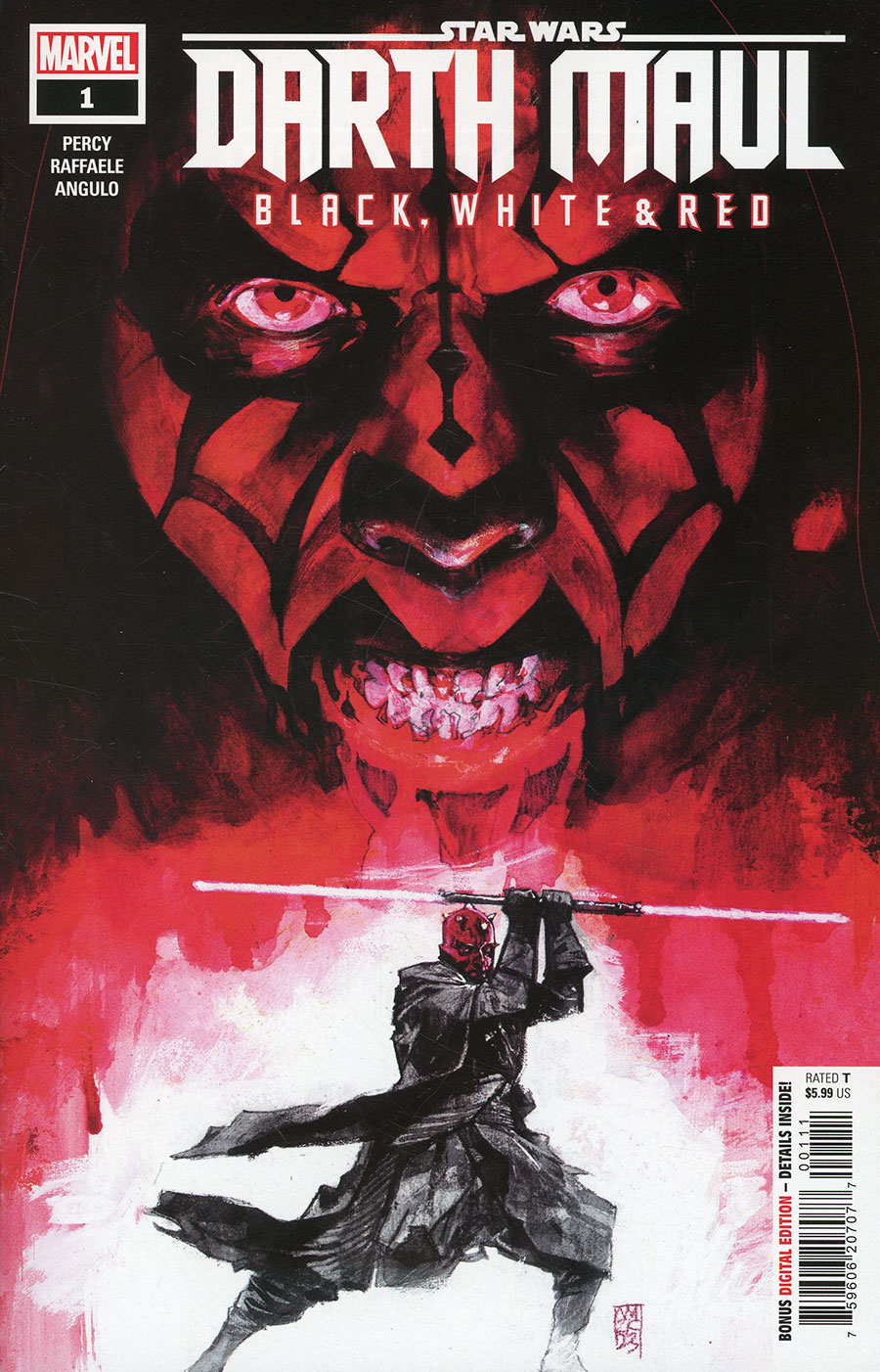 Star Wars Darth Maul Black White & Red #1 Cover A Regular Alex Maleev Cover