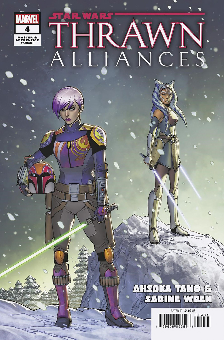 Star Wars Thrawn Alliances #4 Cover B Variant Giuseppe Camuncoli Master & Apprentice Ahsoka Tano & Sabine Wren Cover