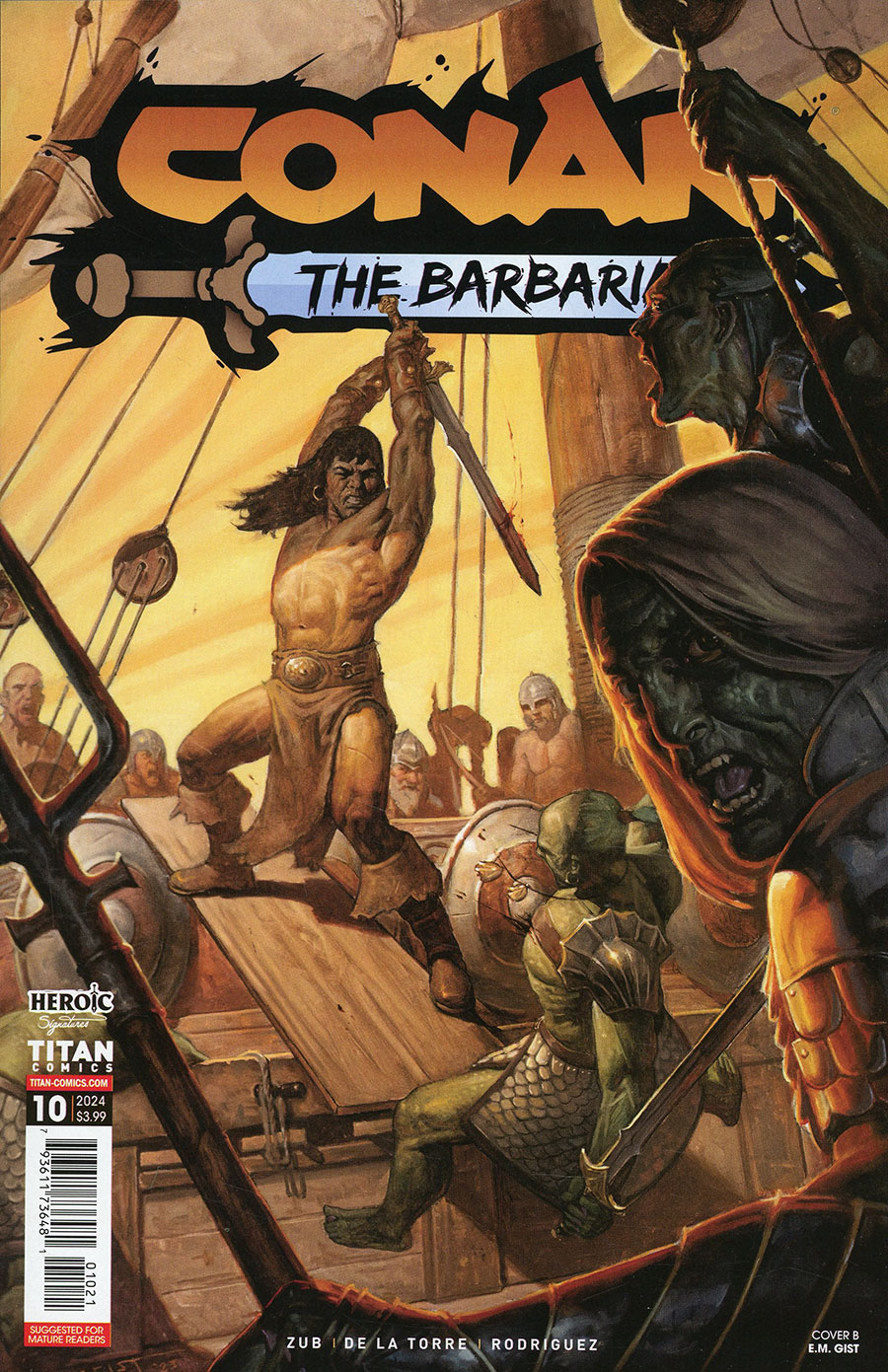 Conan The Barbarian Vol 5 #10 Cover B Variant EM Gist Cover