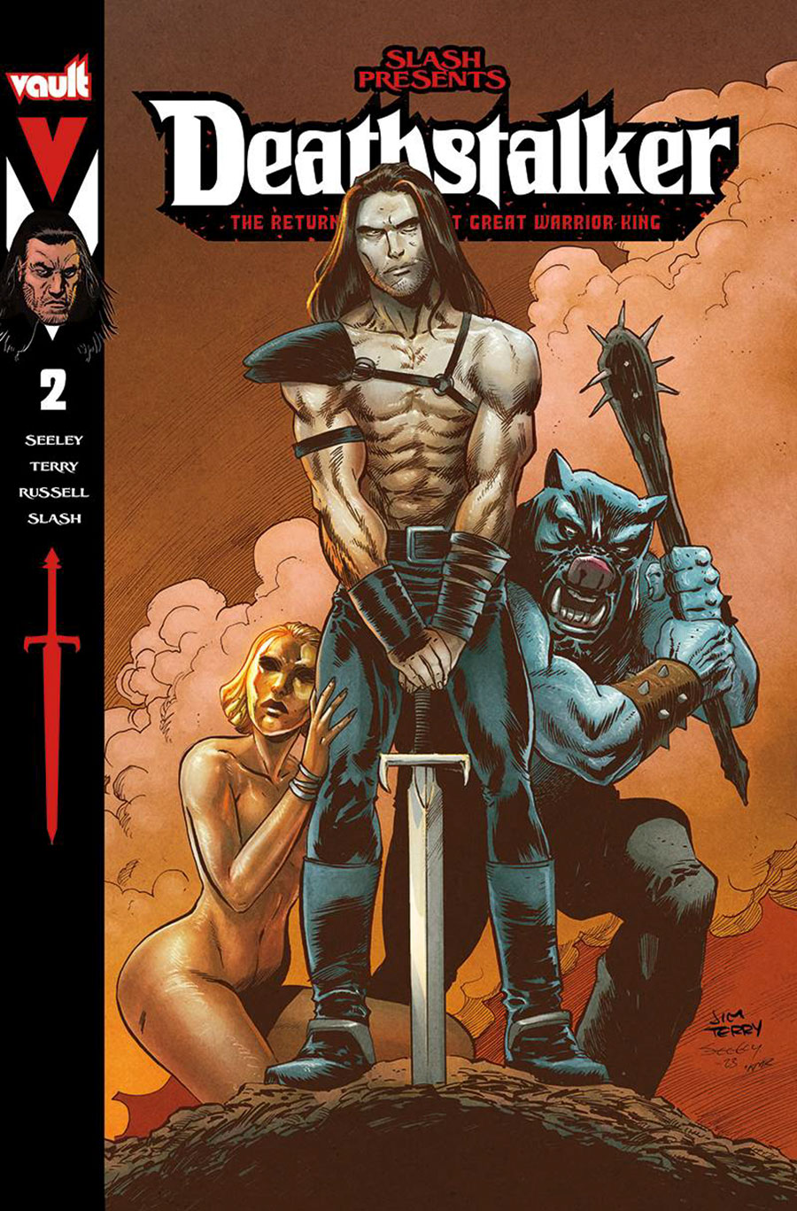 Slash Presents Deathstalker The Return Of The Last Great Warrior King #2 Cover C Variant Tim Seeley & Jim Terry Premium Cover