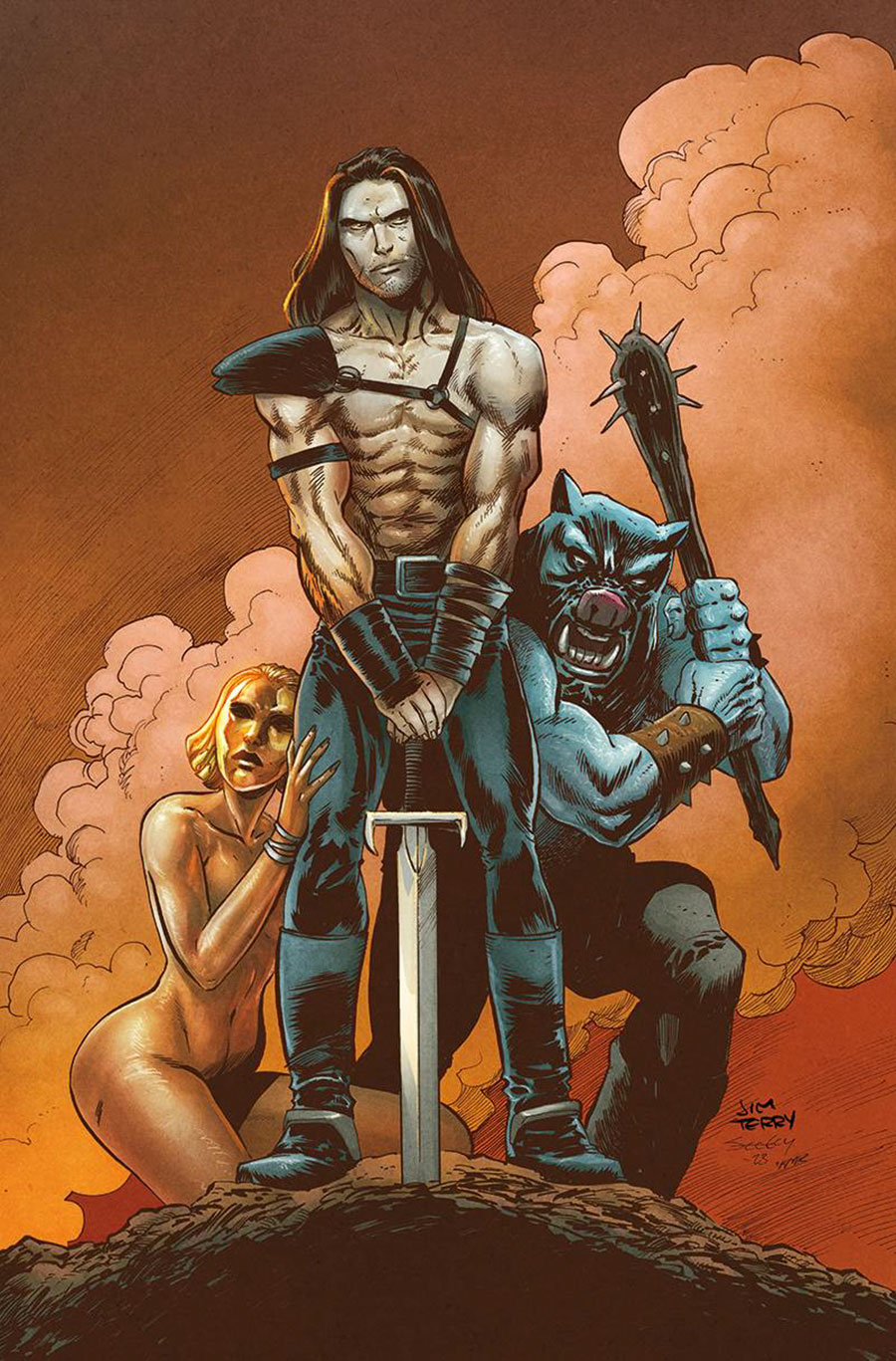 Slash Presents Deathstalker The Return Of The Last Great Warrior King #2 Cover E Variant Tim Seeley & Jim Terry Premium Cover