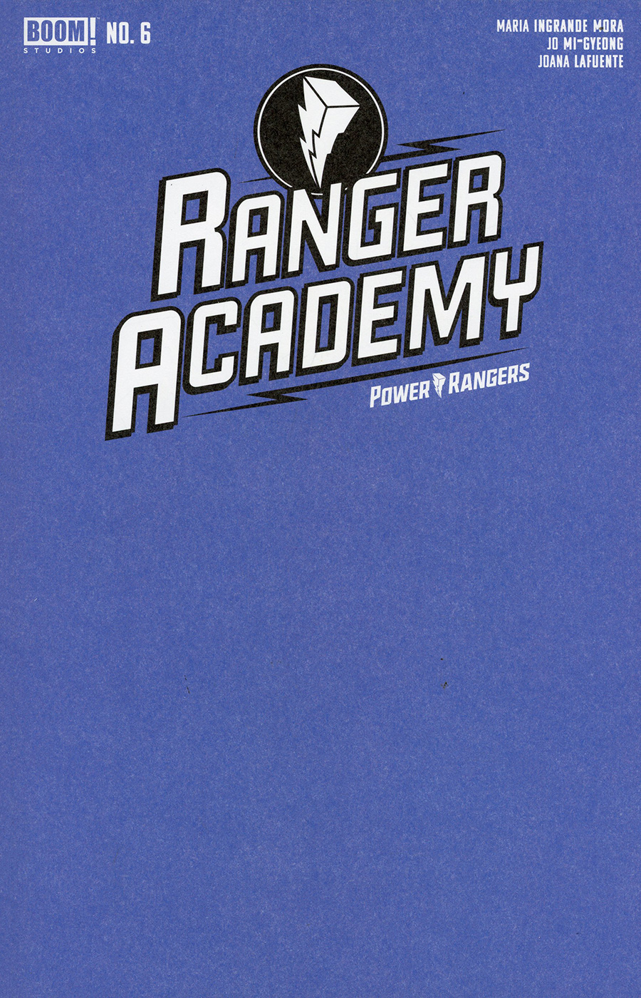 Ranger Academy #6 Cover B Variant Blue Blank Cover