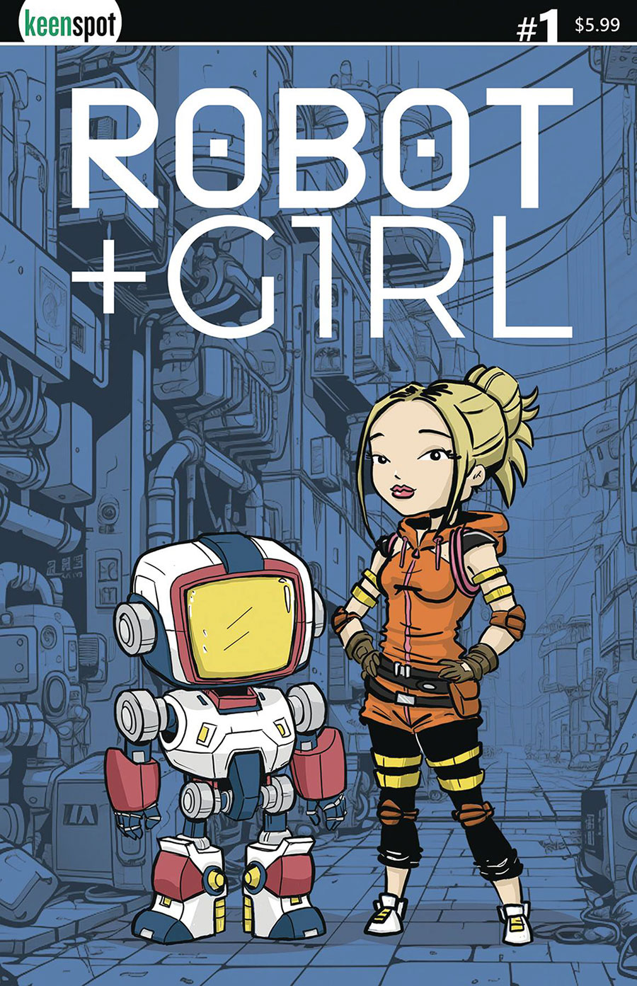 Robot + Girl #1 Cover A Regular Mike White Cover