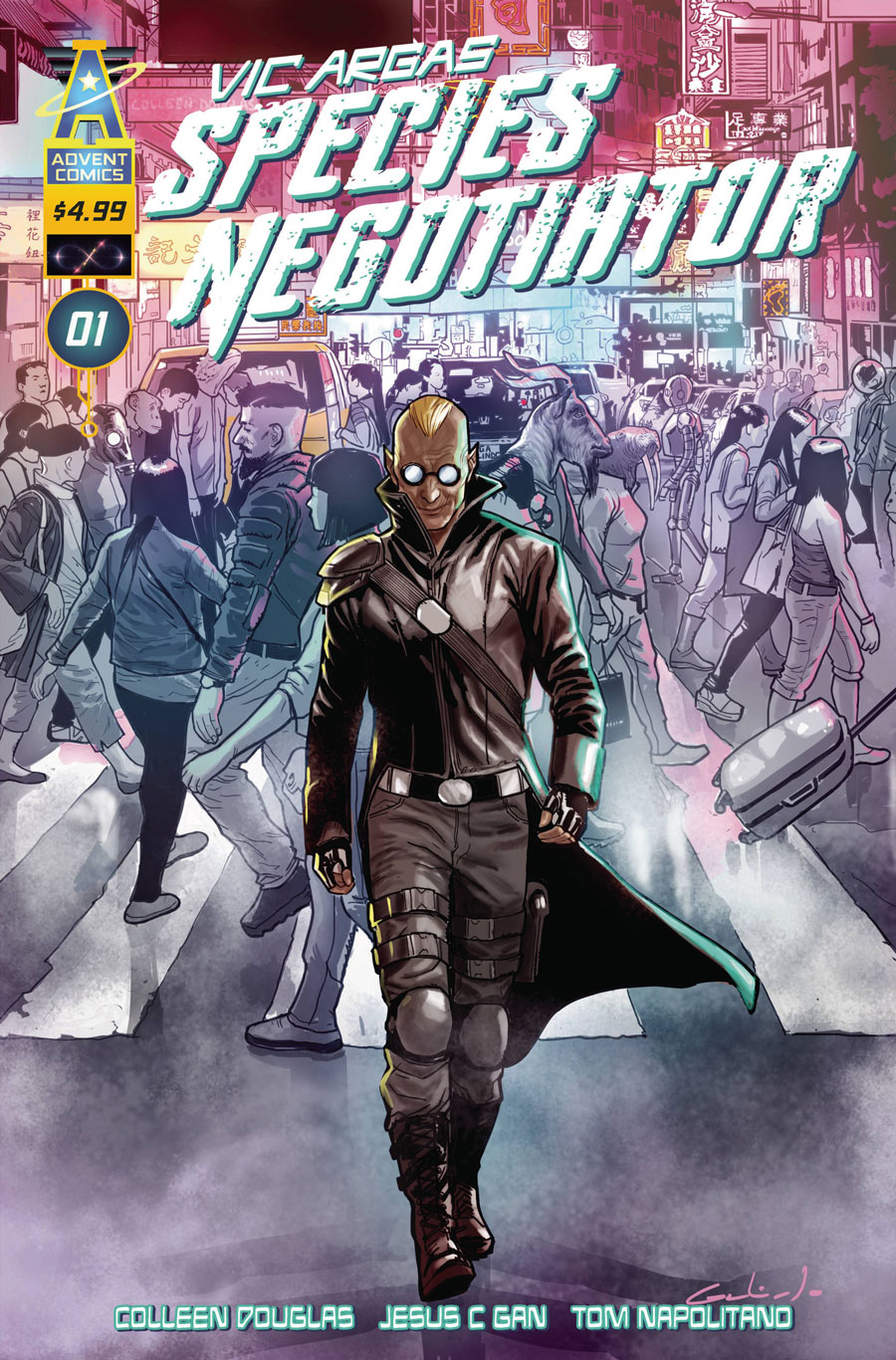 Vic Argas Species Negotiator #1 Cover B Variant Diego Galindo Cover