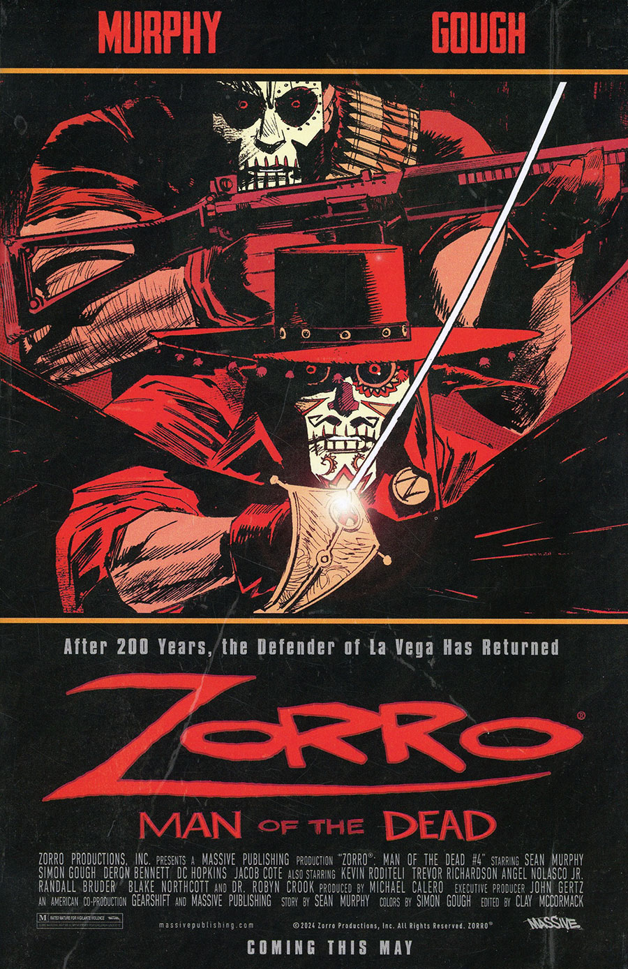 Zorro Man Of The Dead #4 Cover C Variant Movie Homage Cover