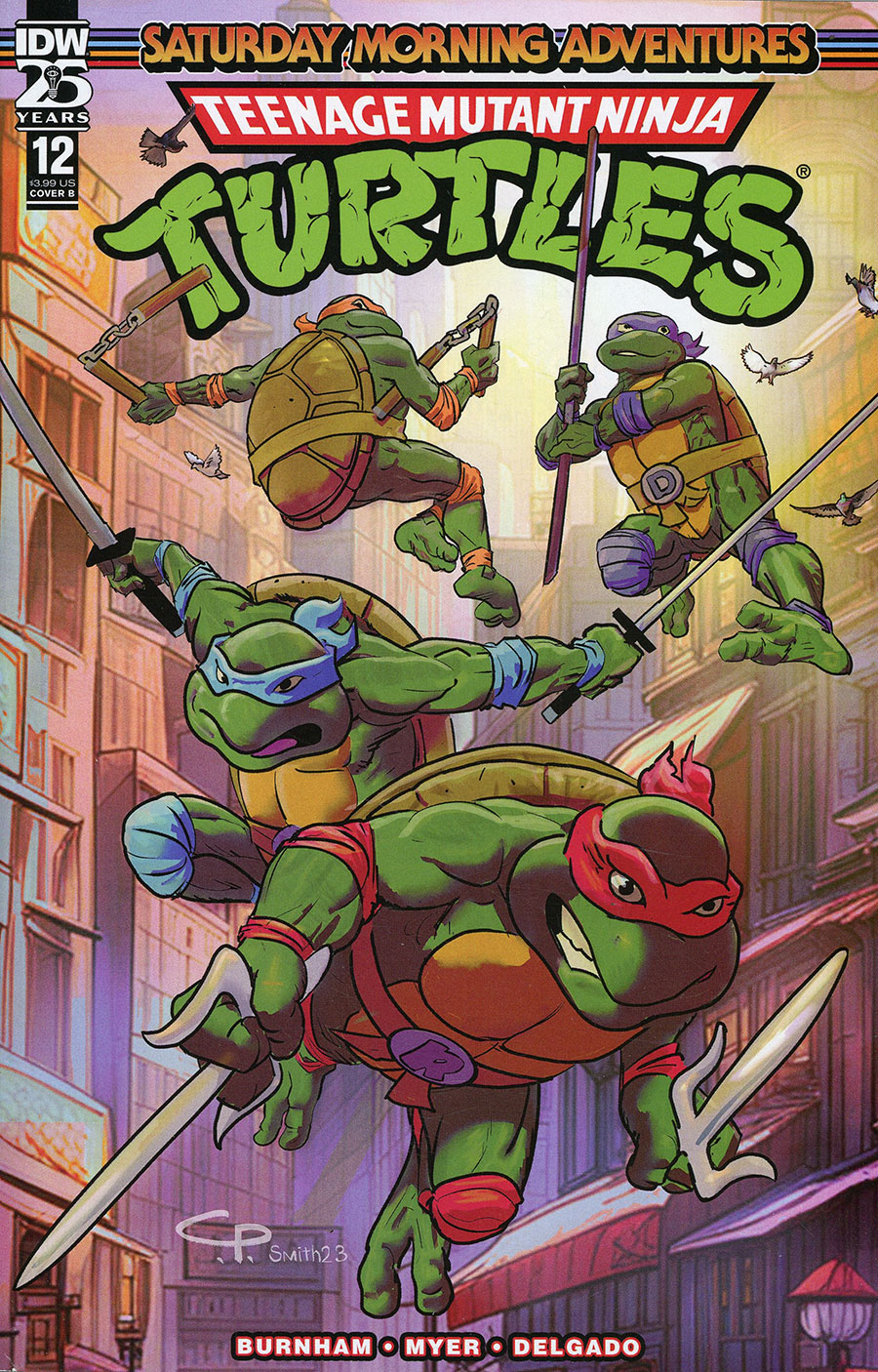 Teenage Mutant Ninja Turtles Saturday Morning Adventures Continued #12 Cover B Variant CP Smith Cover