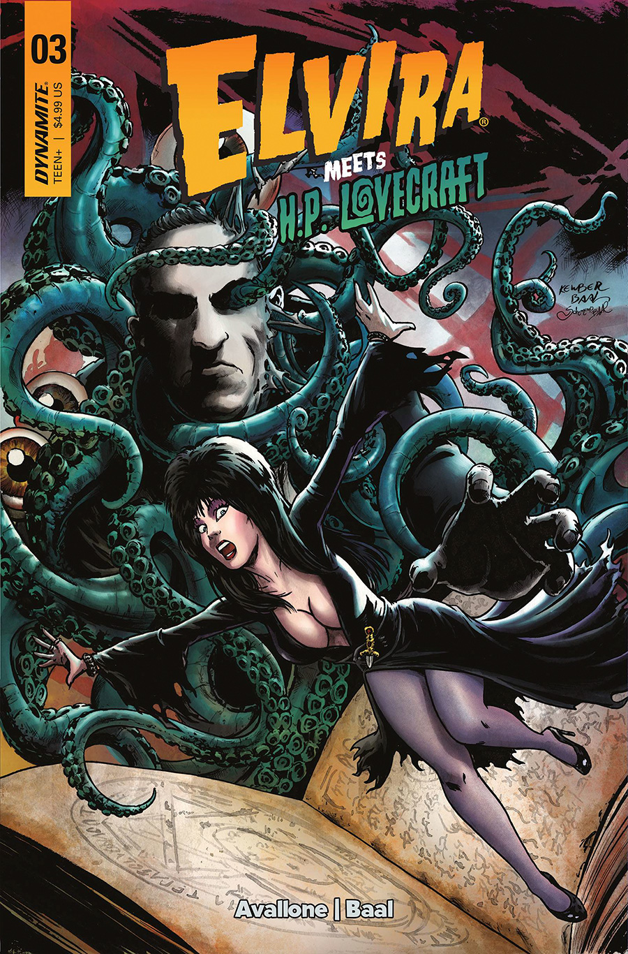 Elvira Meets HP Lovecraft #3 Cover B Variant Kewber Baal Cover