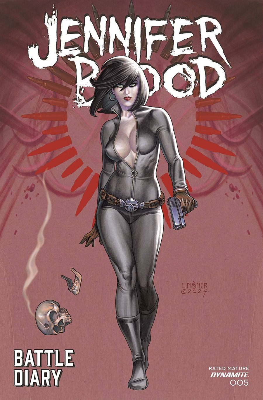 Jennifer Blood Battle Diary #5 Cover A Regular Joseph Michael Linsner Cover