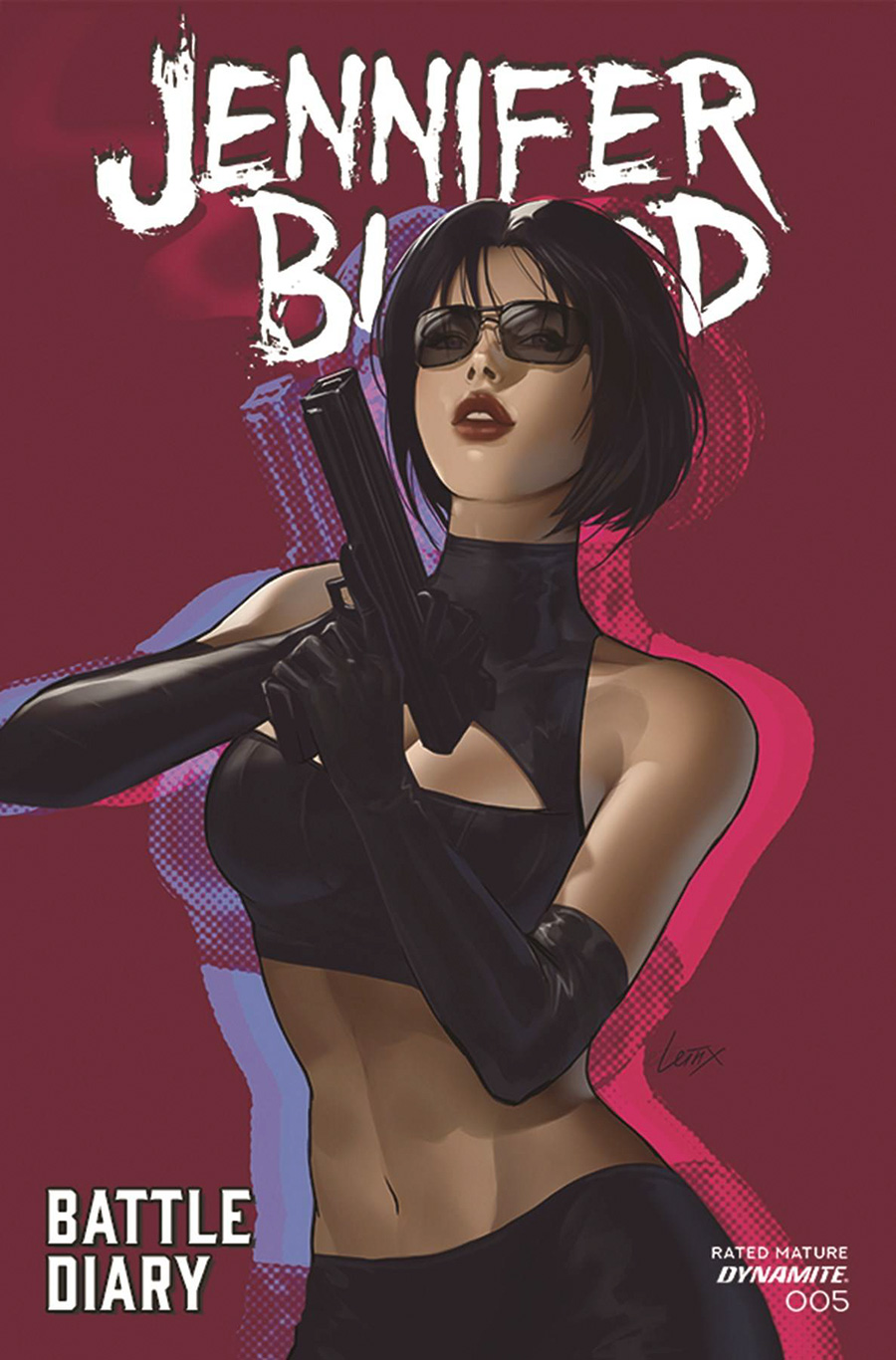 Jennifer Blood Battle Diary #5 Cover B Variant Lesley Leirix Li Cover