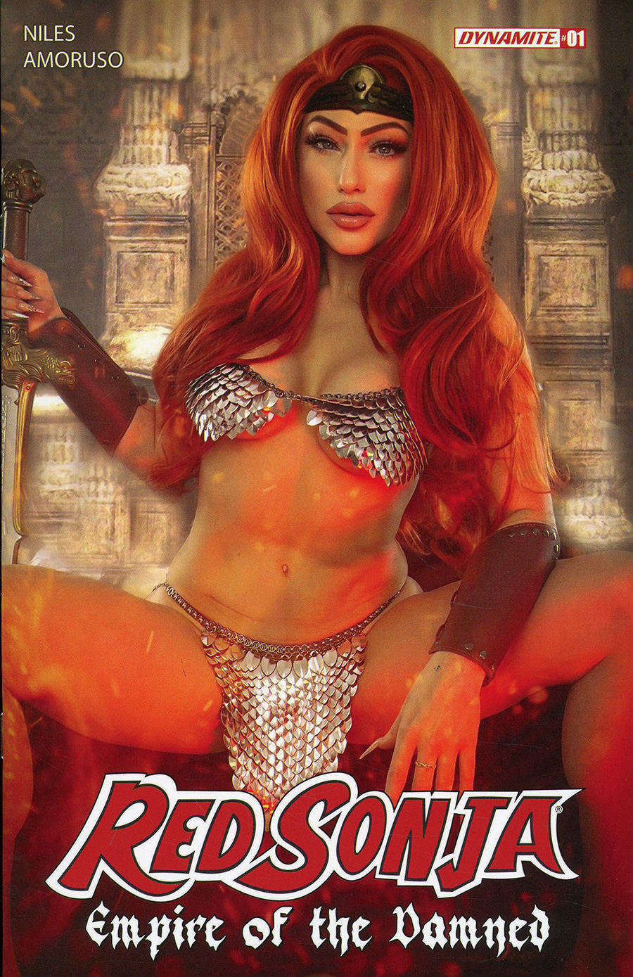 Red Sonja Empire Of The Damned #1 Cover D Variant Rachel Hollon Cosplay Photo Cover