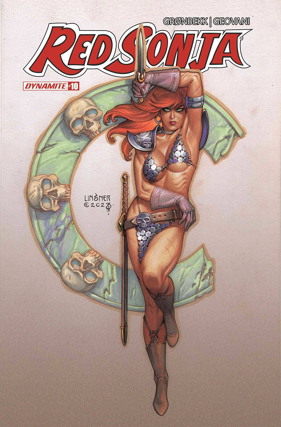 Red Sonja Vol 10 #10 Cover C Variant Joseph Michael Linsner Cover