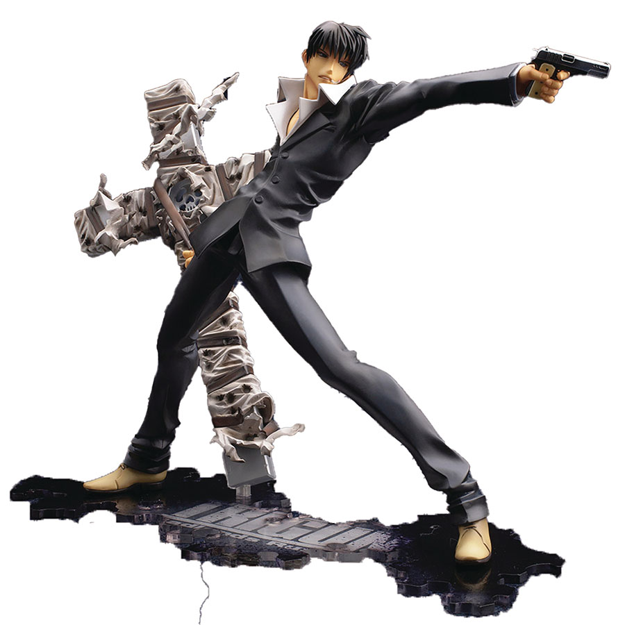 Trigun Badlands Rumble Nicholas D Wolfwood Renewal Package ARTFX J Statue