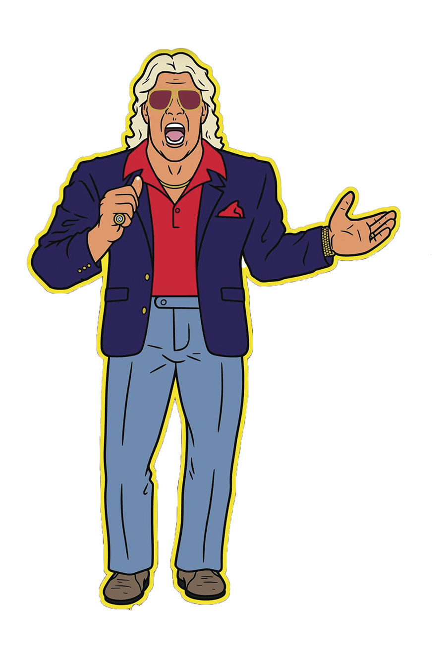 Major Bendies Wrestling Big Rubber Guy 8-Inch Action Figure - Ric Flair
