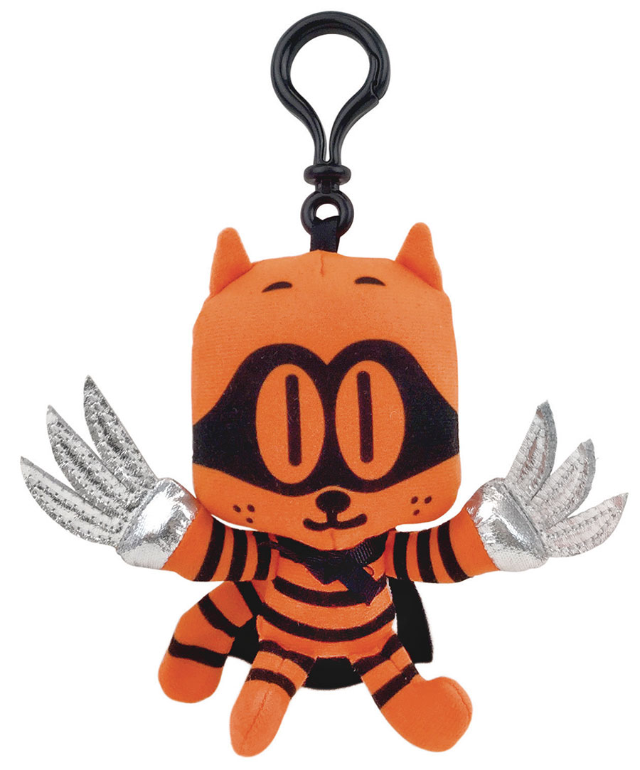 Dog Man Cat Kid Backpack Pull 5-Inch Plush Keychain 6-Piece Set