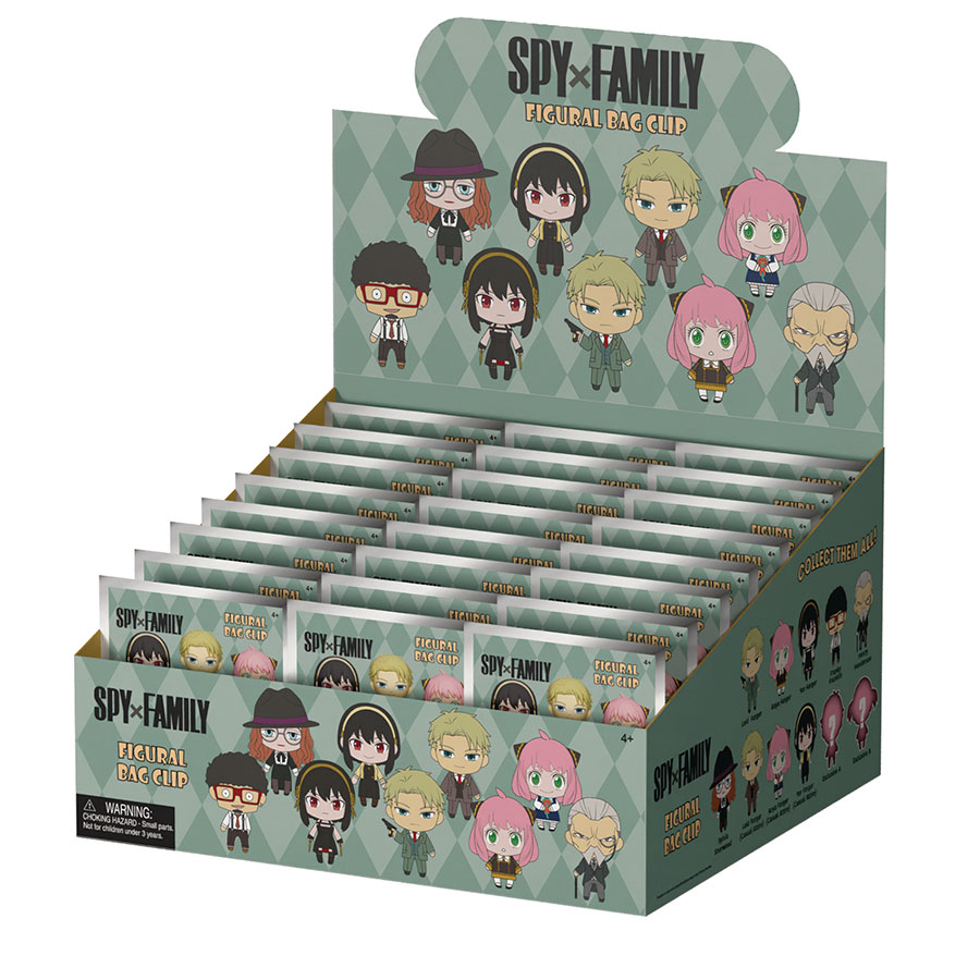 Spy x Family 3D Foam Bag Clip Blind Mystery Box 24-Piece Display