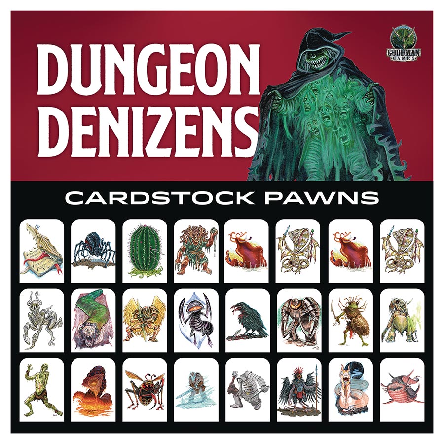 Dungeon Denizens Cardstock Pawns - RESOLICITED