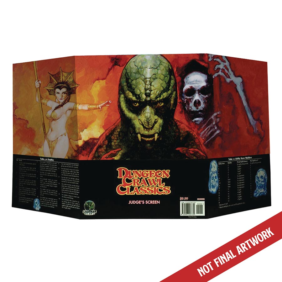 Dungeon Denizens Game Master Screen HC Dungeon Crawl Classics Judges Screen Edition - RESOLICITED