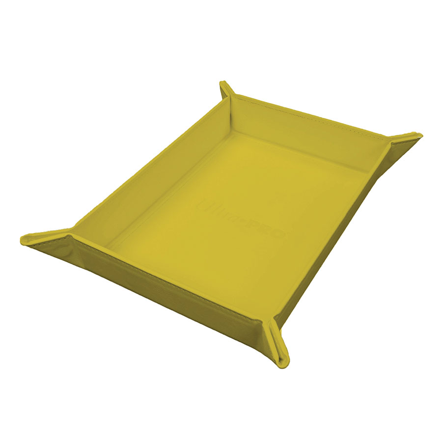 Vivid Magnetic Foldable Dice Tray - Yellow