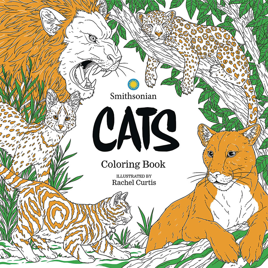 Cats A Smithsonian Coloring Book SC