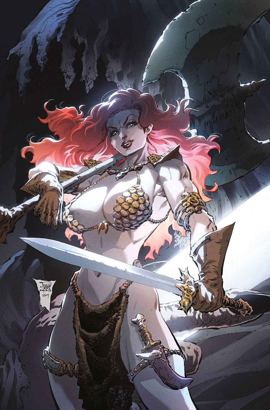 Red Sonja Empire Of The Damned #1 Cover P Incentive Philip Tan Virgin Cover