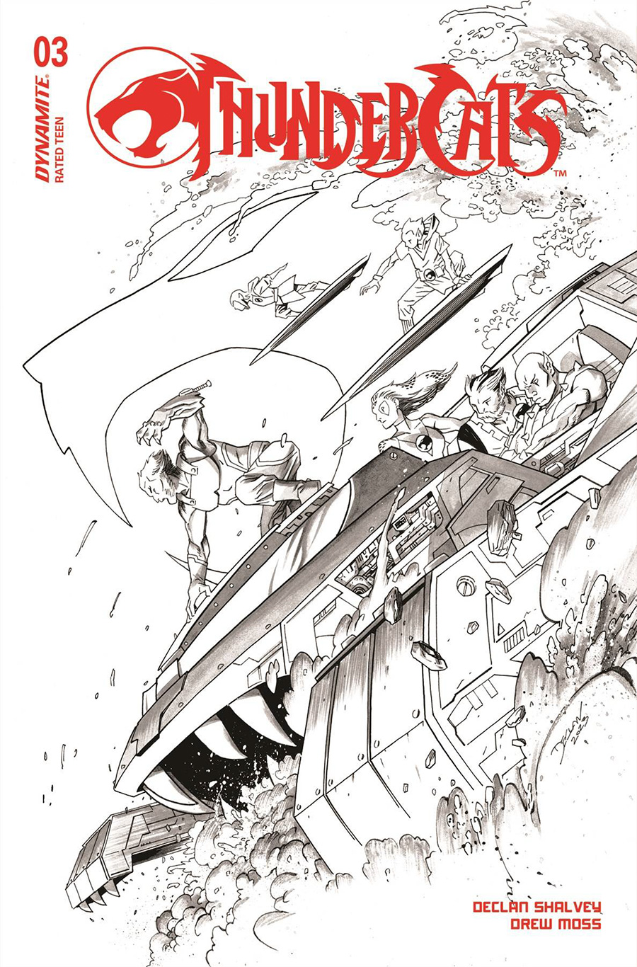 Thundercats Vol 3 #3 Cover M Incentive Declan Shalvey Line Art Cover