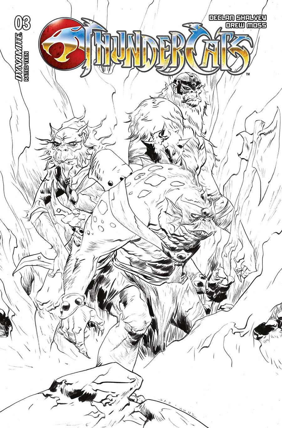 Thundercats Vol 3 #3 Cover P Incentive Jae Lee Line Art Cover