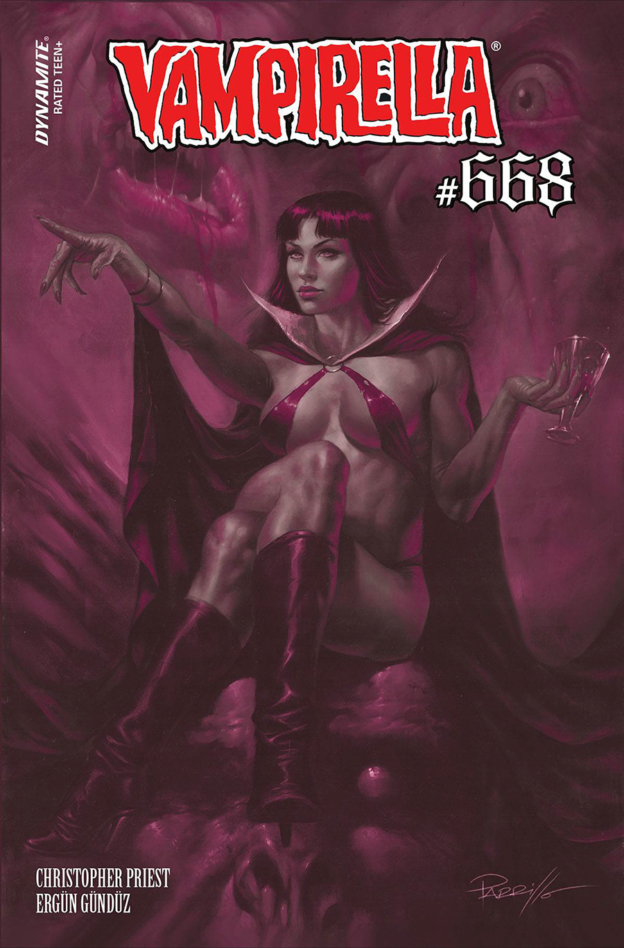Vampirella Vol 8 #668 Cover J Incentive Lucio Parrillo Tint Cover