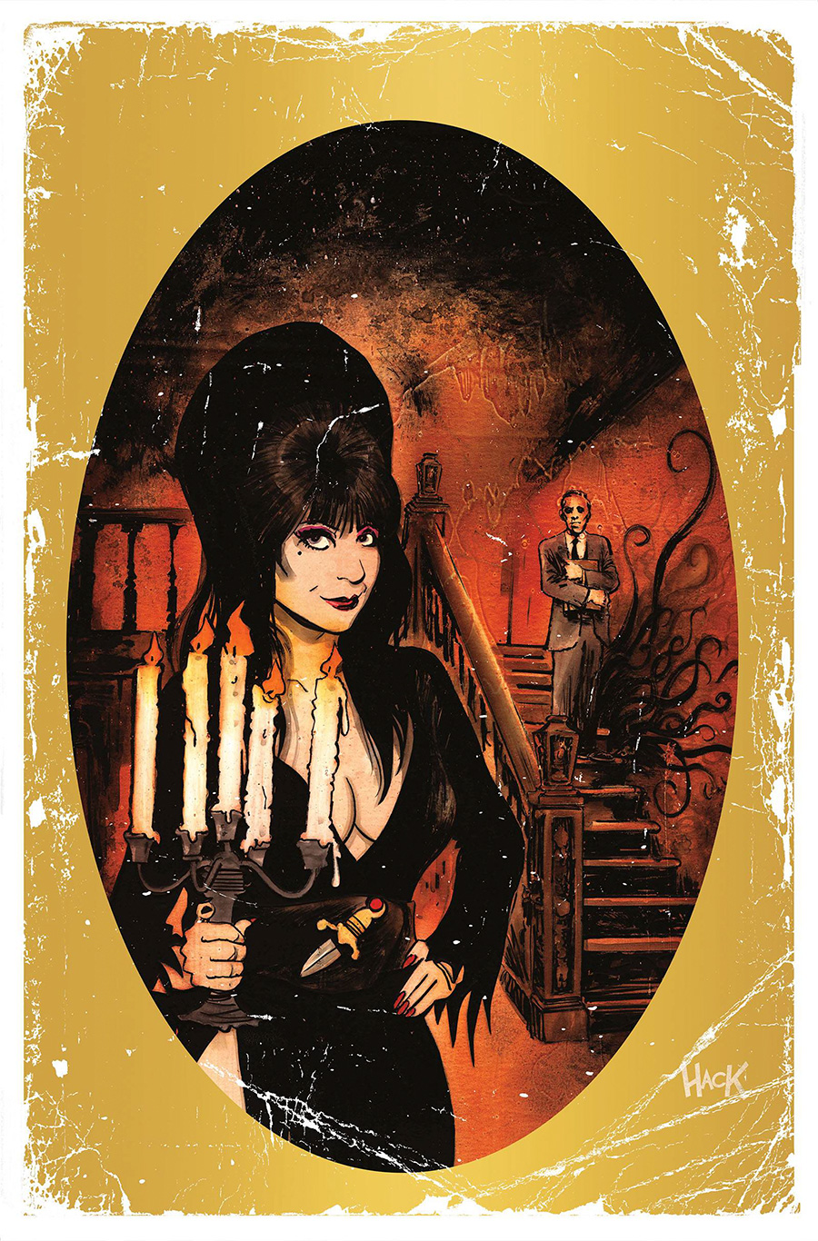 Elvira Meets HP Lovecraft #3 Cover F Incentive Robert Hack Virgin Cover