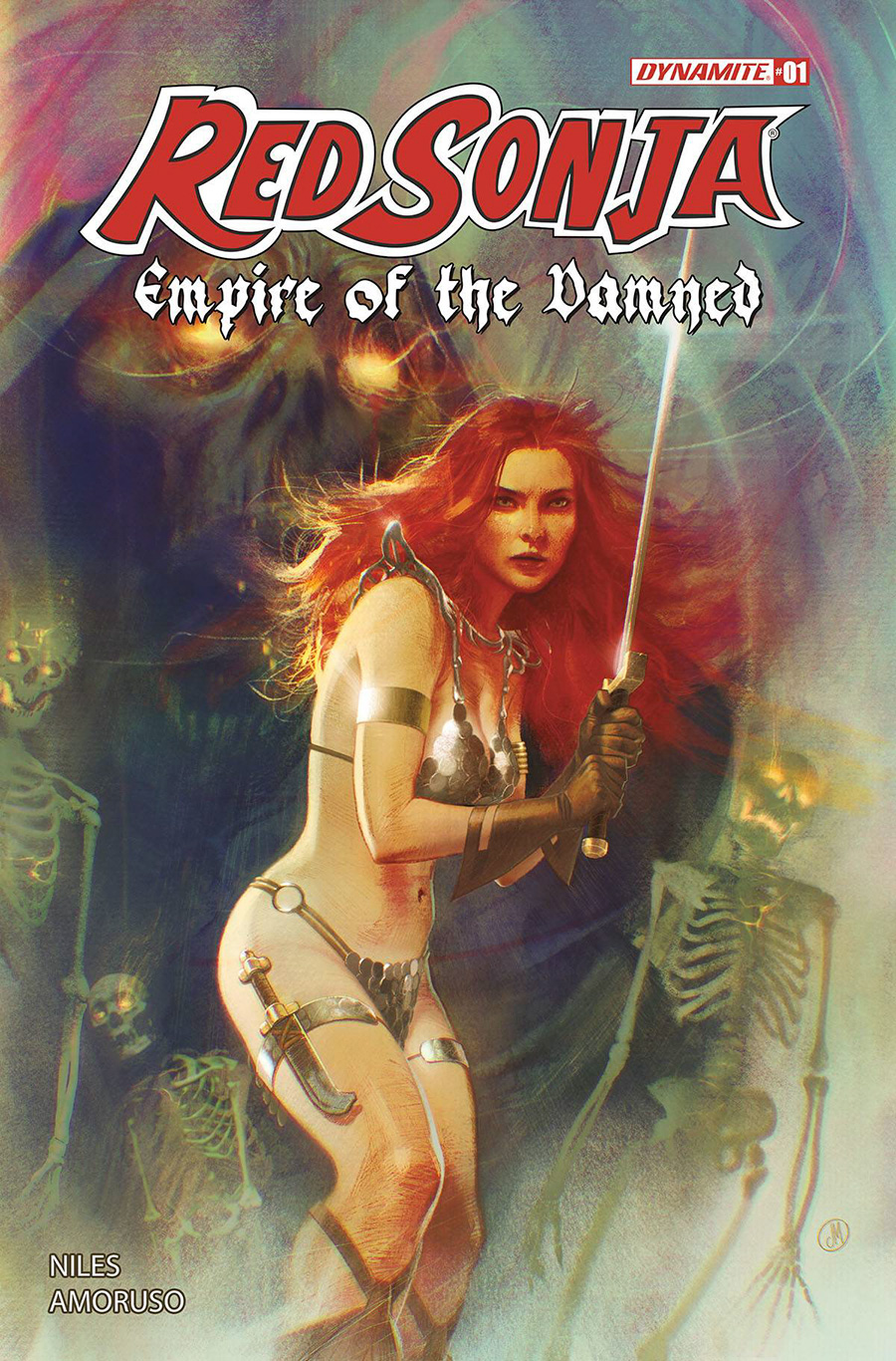 Red Sonja Empire Of The Damned #1 Cover E Variant Joshua Middleton Foil Cover
