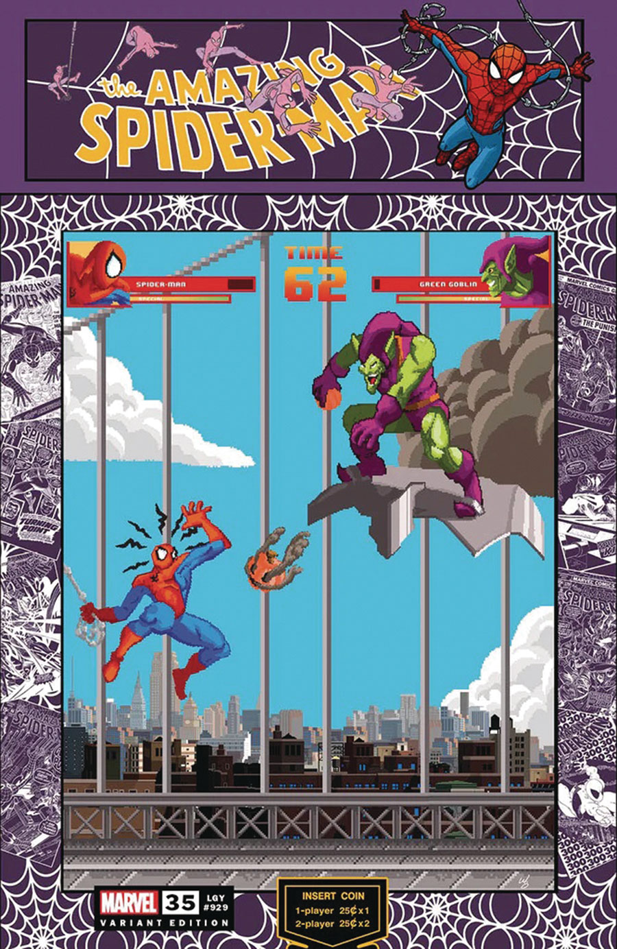 Amazing Spider-Man Vol 6 #35 Cover H DF Comicxposure Exclusive Matthew Waite 8-Bit Variant Cover