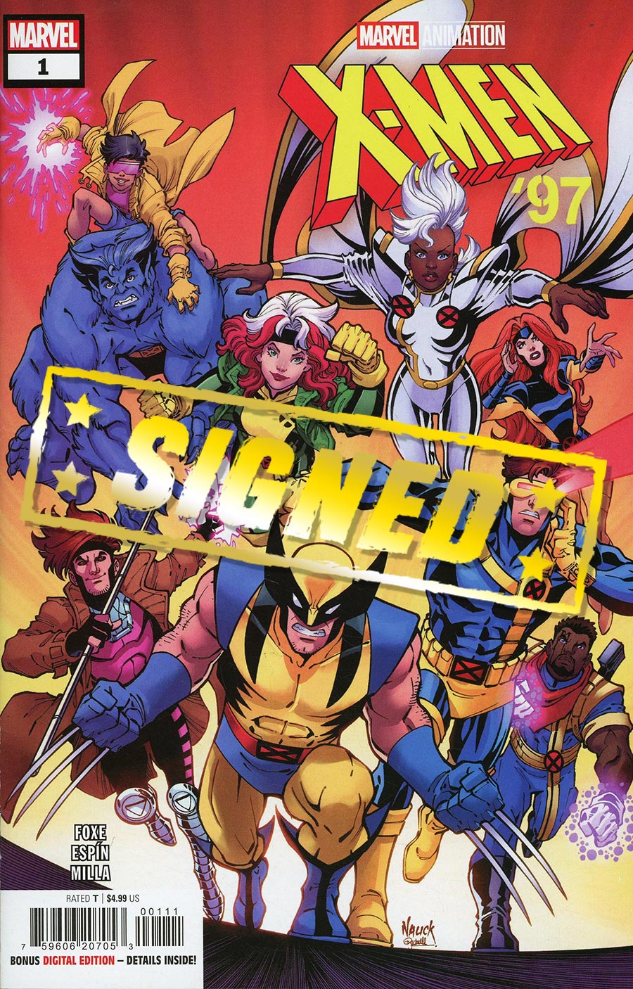 X-Men 97 #1 Cover J DF Signed By Steve Foxe