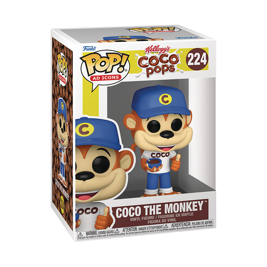POP Ad Icon Kelloggs Coco Pops Coco The Monkey Vinyl Figure