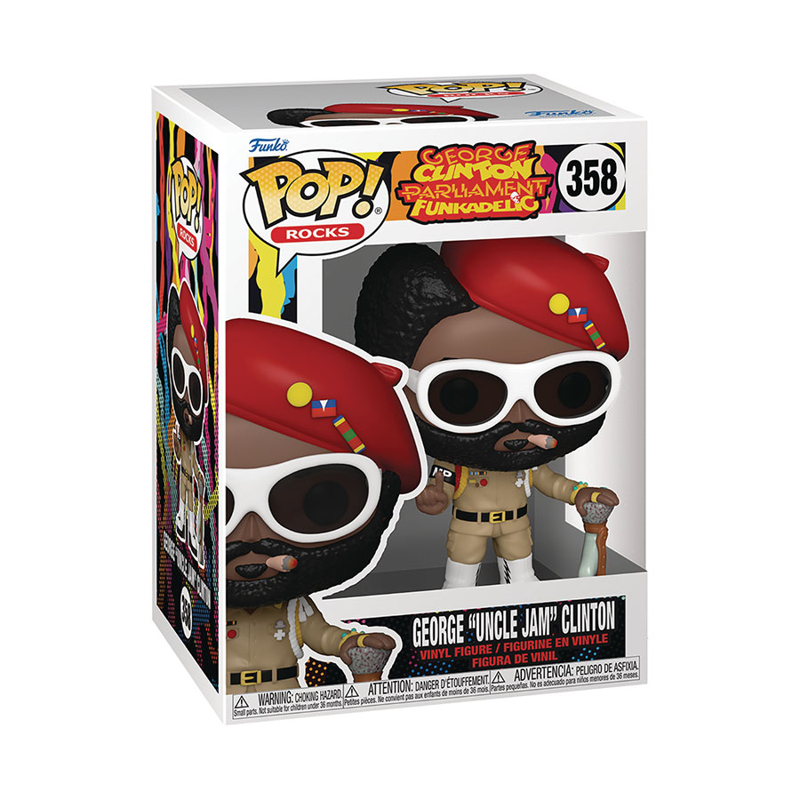 POP Rocks George Clinton Parliament Funkadelic Vinyl Figure