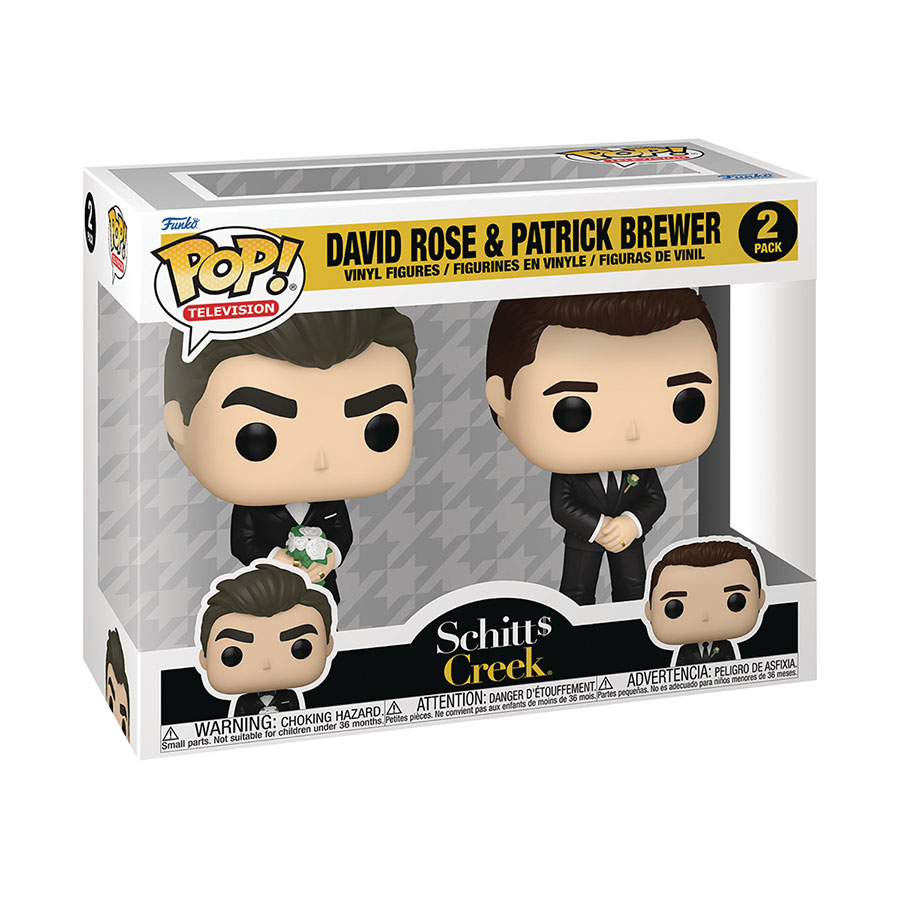 POP Television Schitts Creek Series 2 David Rose & Patrick Brewer 2-Pack Vinyl Figure