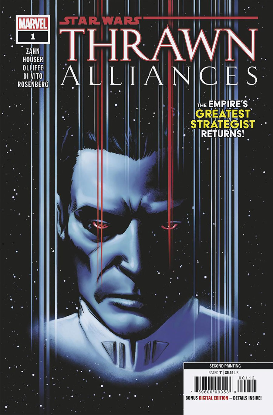 Star Wars Thrawn Alliances #1 Cover F 2nd Ptg Lee Garbett Variant Cover (Limit 1 Per Customer)