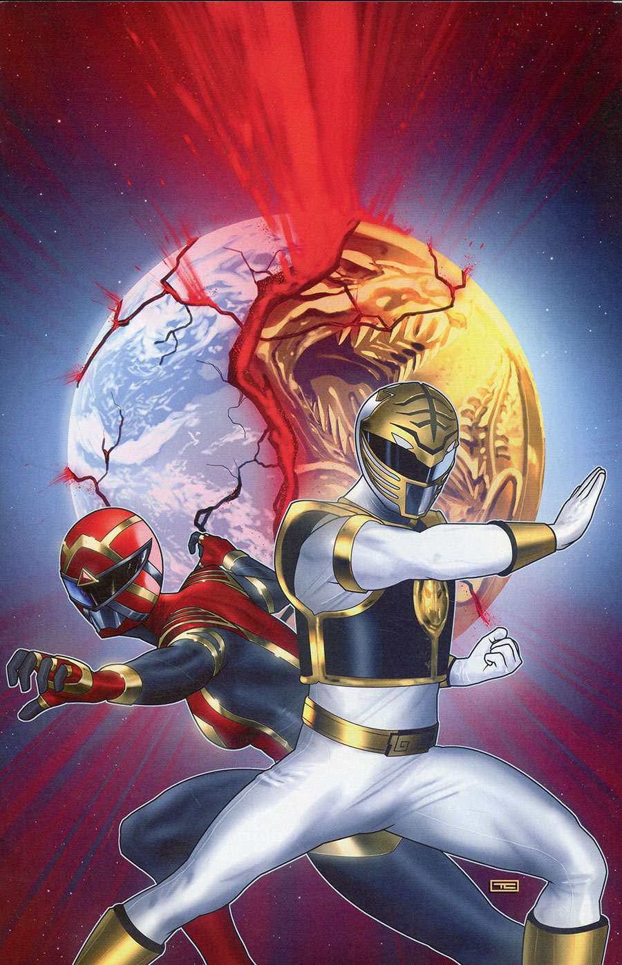 Mighty Morphin Power Rangers (BOOM Studios) #119 Cover E Incentive Taurin Clarke Virgin Cover
