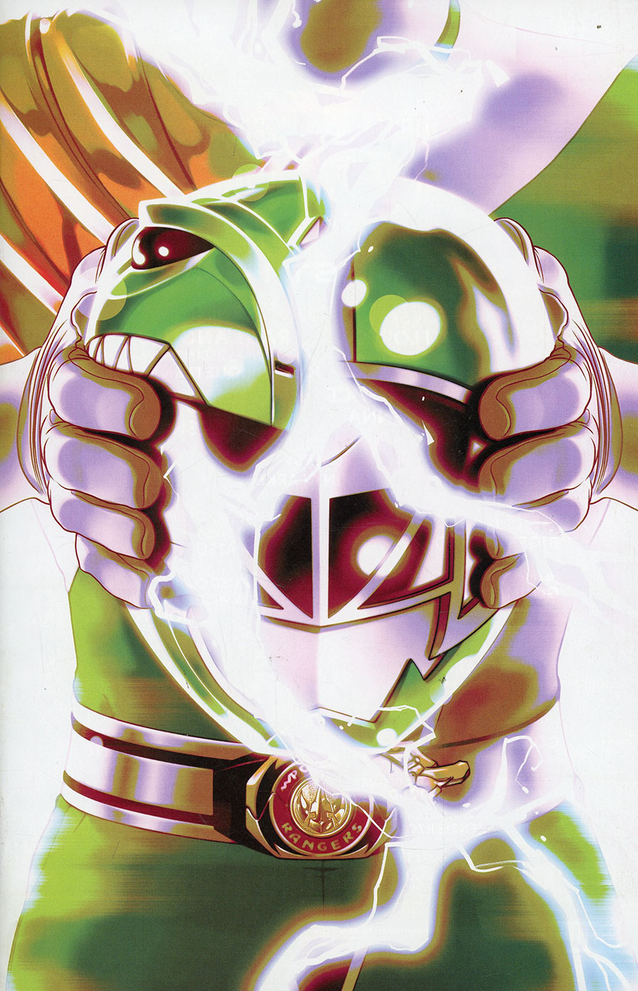 Mighty Morphin Power Rangers (BOOM Studios) #119 Cover G Incentive Goni Montes Helmet Variant Cover