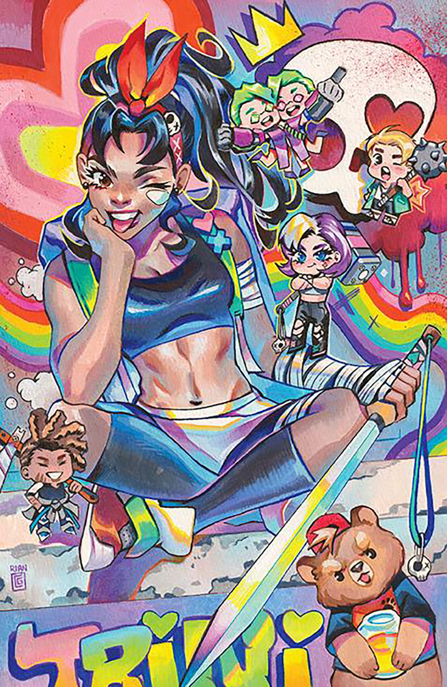 I Heart Skull-Crusher #2 Cover D Incentive Rian Gonzales Virgin Variant Cover