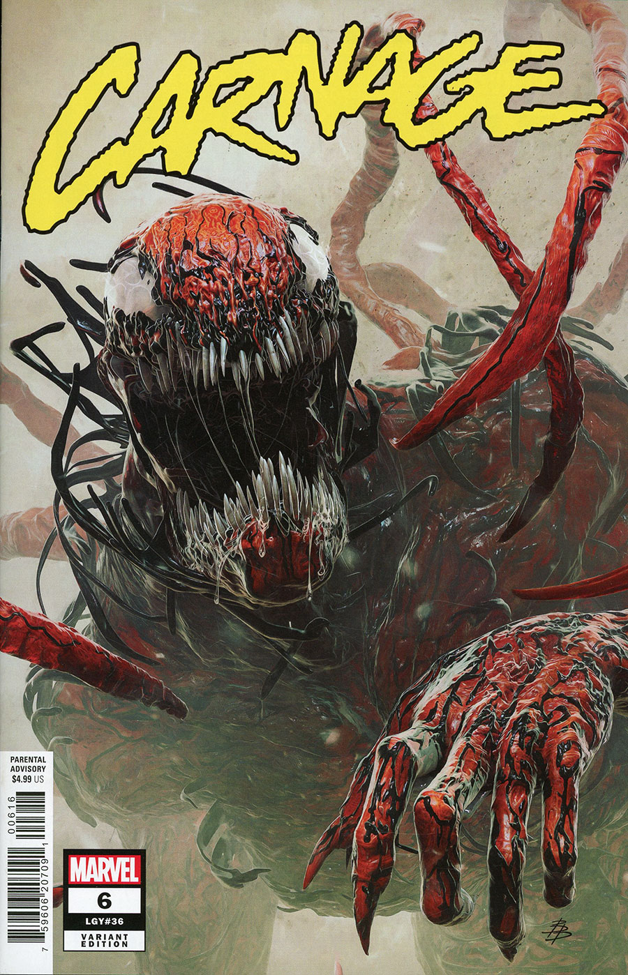 Carnage Vol 4 #6 Cover C Incentive Bjorn Barends Variant Cover