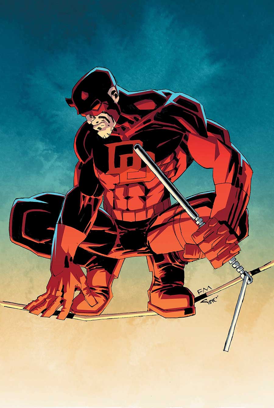 Daredevil Vol 8 #8 Cover G Incentive Frank Miller Virgin Cover (Corrected Printing)