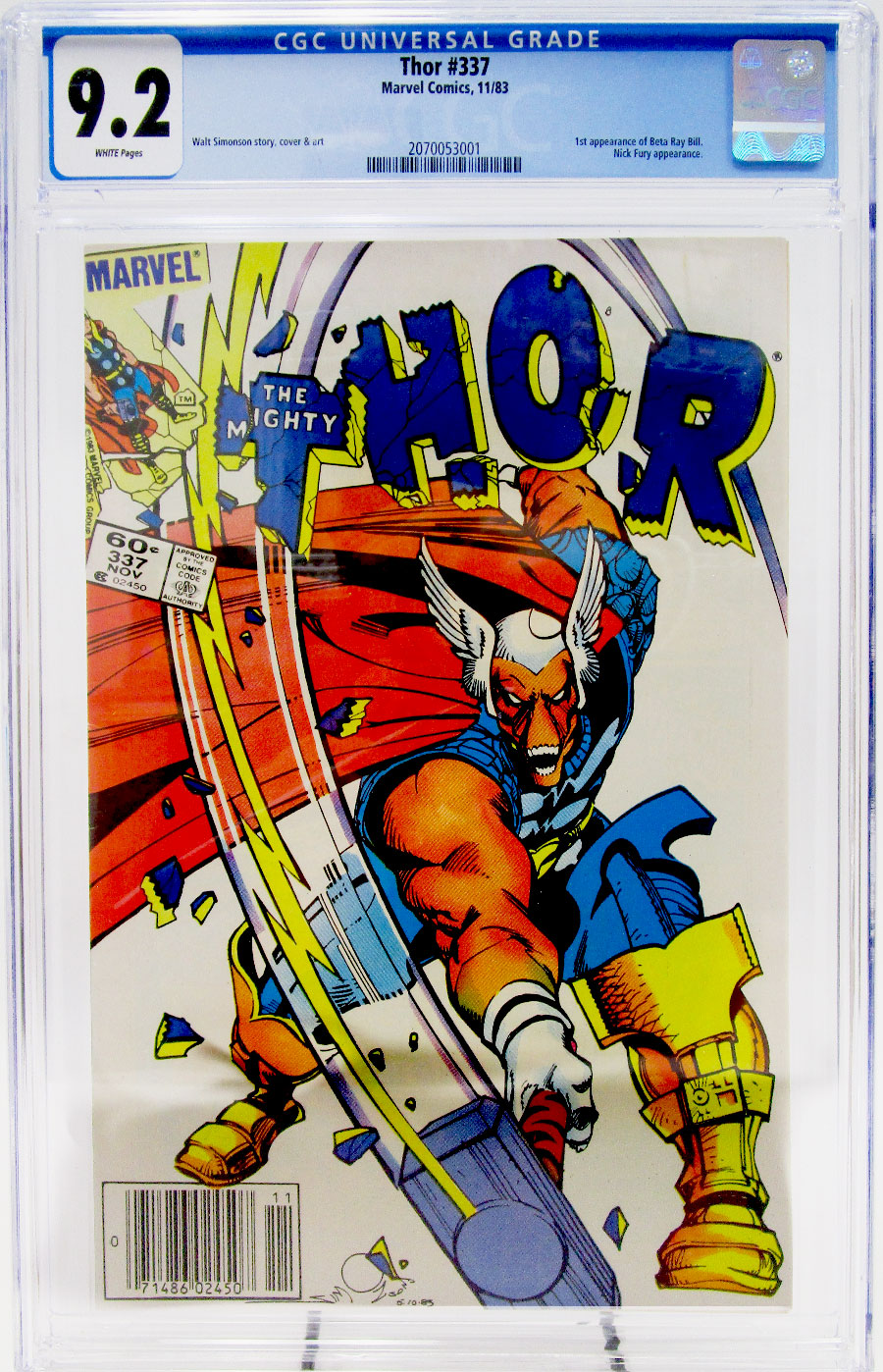 Thor Vol 1 #337 Cover D Newsstand CGC 9.2