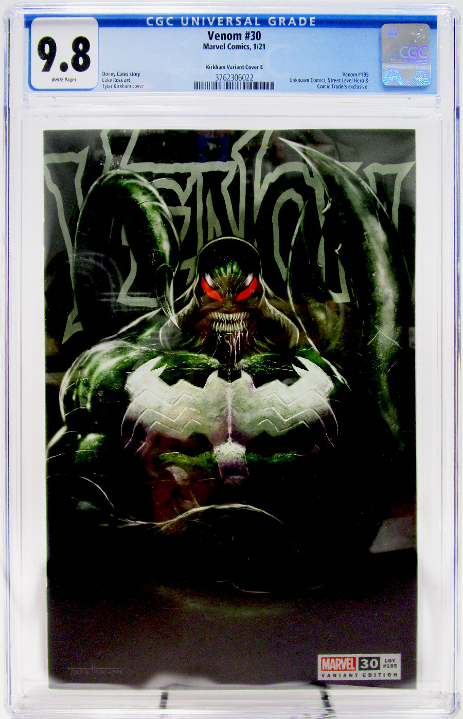 Venom Vol 4 #30 Cover G Tyler Kirkham Variant Cover CGC 9.8